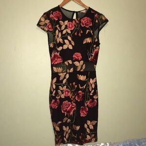 Floral Tight Dress